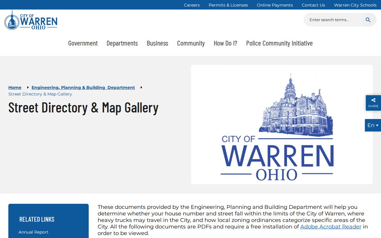 Warren street directory City Street Directory and Map Gallery